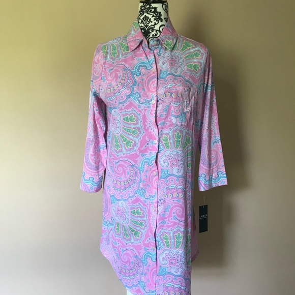 LAUREN RALF LAUREN SLEEP SHIRT - Picture 4 of 9